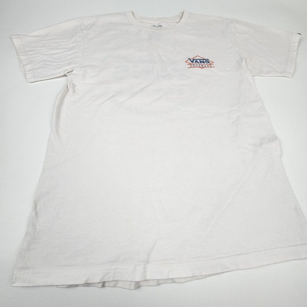 Vans Colorado Graphic T Shirt White Skate Surf Mens Small